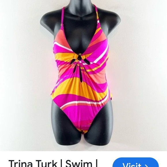 Trina Turk Other - Trina Turk Pink and Orange One Piece Swimsuit